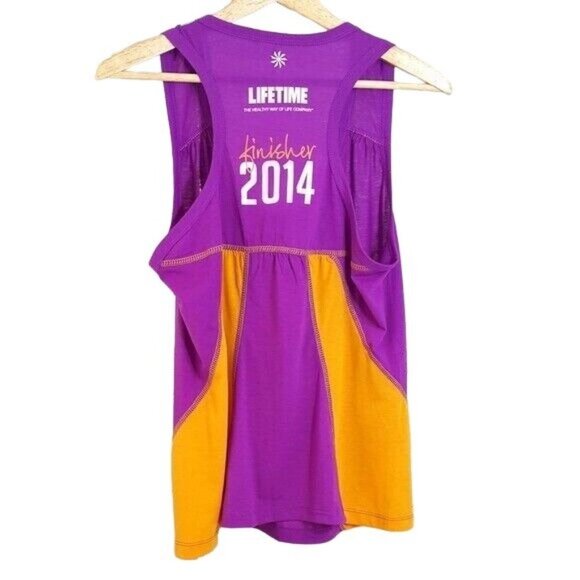 2/$15 Athleta Tank Top Purple XL Racerback Sleeveless 2014 Espritde She Lifetime - Picture 4 of 6